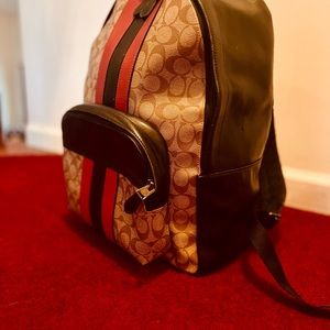 Coach
Houston In Signature with Varsity Stripe Multicolor Backpack 
$232